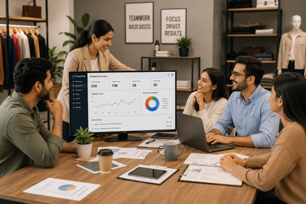 Attendance and payroll management software for retail workforce